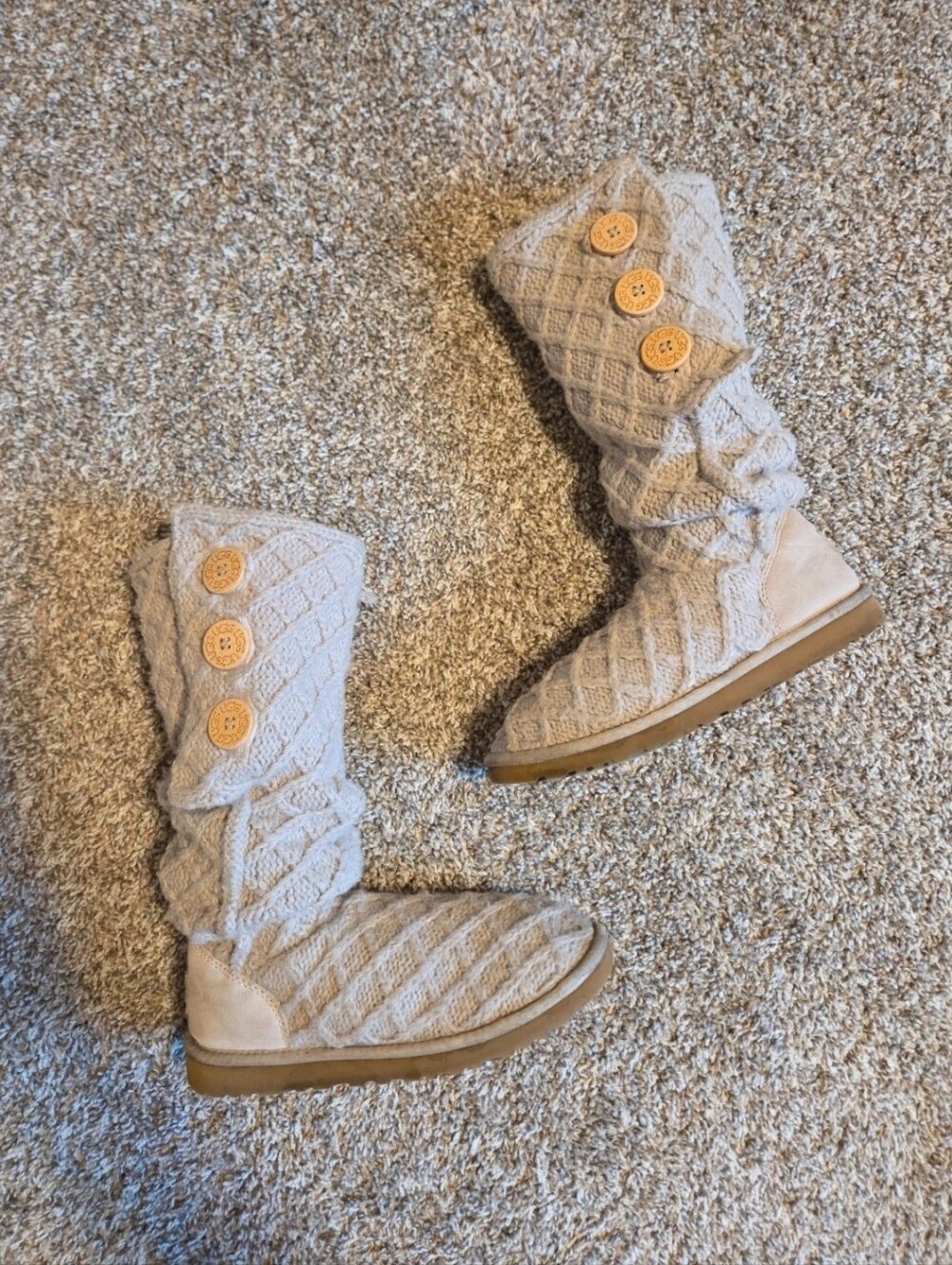 UGG Lattice Cardy Knit Boots